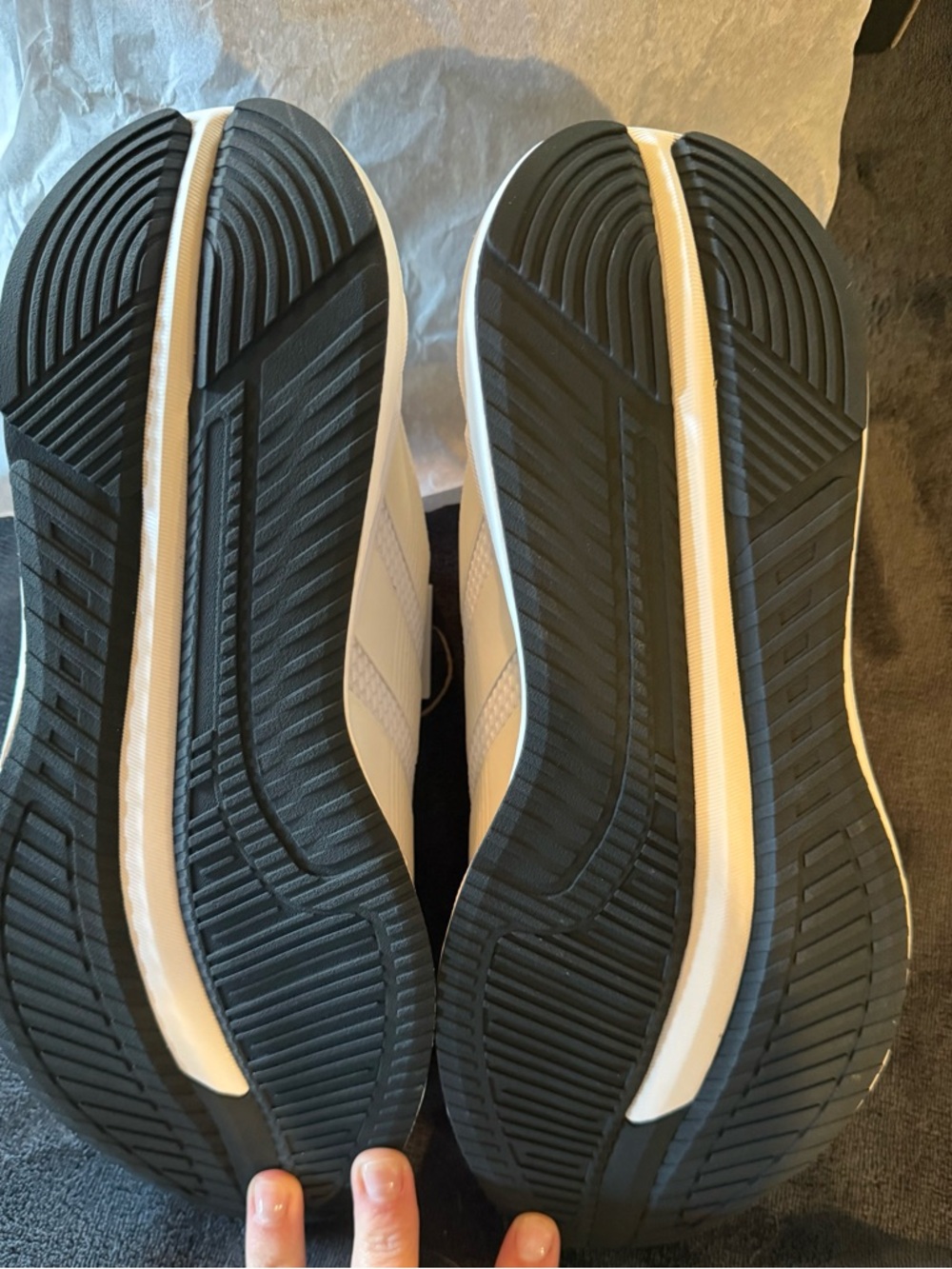 adidas Women’s White Athletic Running Shoes - Picture 2 of 5